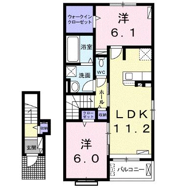 リリア・ヴィレⅡ 205【管理NO：1-025950002-02050】 ★家具家電は申し込み後に搬入します 2026年07月下旬入居可能の外観画像
