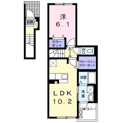 ニュー　スプリング・ヴィレッジ 203【管理NO：1-026251901-02030】 ★家具家電は申し込み後に搬入します 2026年08月中旬入居可能の外観画像