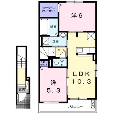 シアン　サージュ 205【管理NO：1-026335801-02050】 ★家具家電は申し込み後に搬入します 2026年10月中旬入居可能の外観画像