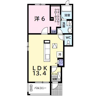 グランド　ソレイユⅠ 101【管理NO：1-020236501-01010】 ★家具家電は申し込み後に搬入します★ ★2026年08月下旬入居可能★の外観画像