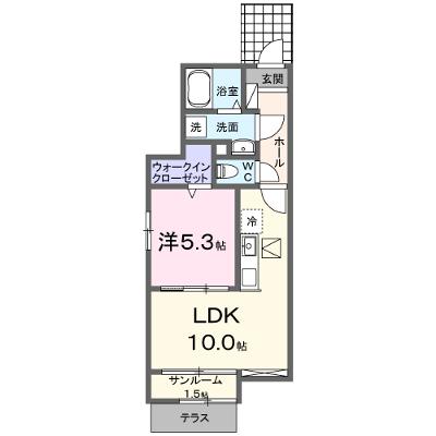 グランドムールⅠ 103【管理NO：1-027837701-01030】 ★家具家電は申し込み後に搬入します★ ★2026年09月上旬入居可能★の外観画像