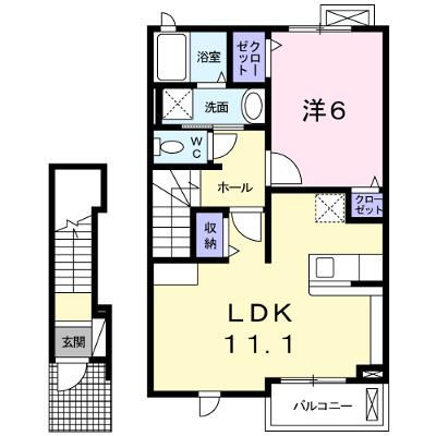 ココ　ジョンヌ 203【管理NO：1-017195001-02030】 ★家具家電は申し込み後に搬入します 2026年09月中旬入居可能の外観画像