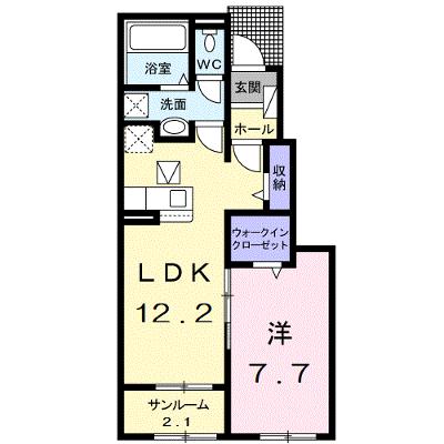 カリーノ　Ⅱ 103【管理NO：1-027411402-01030】 ★家具家電は申し込み後に搬入します 2026年08月上旬入居可能の外観画像