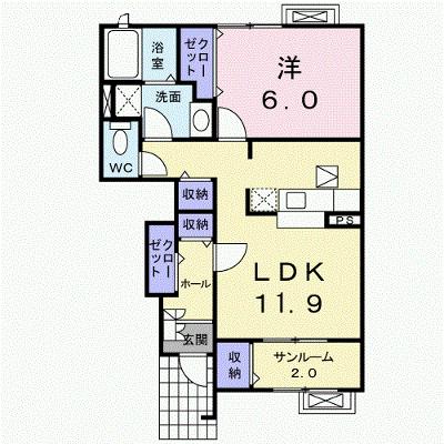 ロゼ・フル－ル 102【管理NO：1-014374501-01020】 ★家具家電は申し込み後に搬入します 2026年08月中旬入居可能の外観画像