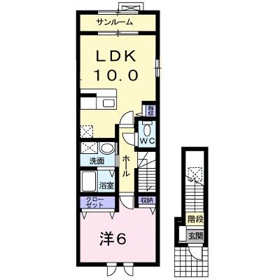カーサ・ジュネス 204【管理NO：1-014577801-02040】 ★家具家電は申し込み後に搬入します 2026年08月中旬入居可能の外観画像