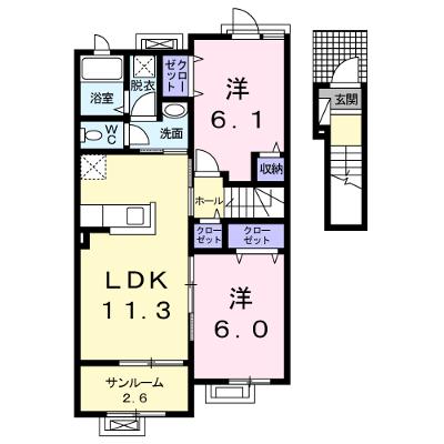 メゾン　ド　オーブ 203【管理NO：1-021747301-02030】 ★家具家電は申し込み後に搬入します 2026年07月中旬入居可能の外観画像
