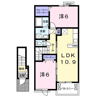 リーオ　セルカ 203【管理NO：1-019219801-02030】 ★家具家電は申し込み後に搬入しますの外観画像