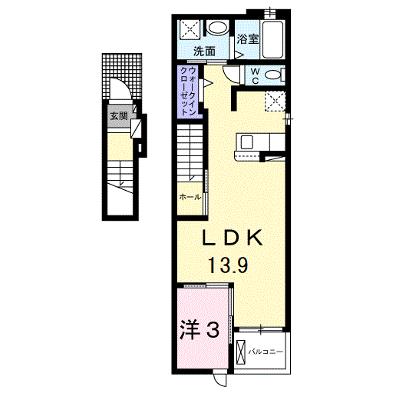 ユーフォリアネクストⅠ 201【管理NO：1-026940501-02010】 ★家具家電は申し込み後に搬入します 2026年07月中旬入居可能の外観画像