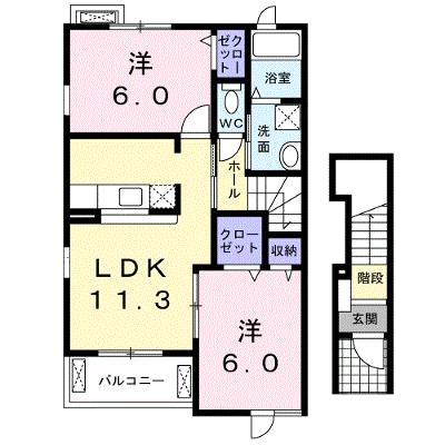 セジュールパーク 201【管理NO：1-015874301-02010】 ★家具家電は申し込み後に搬入します 2026年08月下旬入居可能の外観画像
