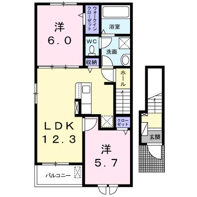 ロードバレーⅢ 201【管理NO：1-026707901-02010】 ★家具家電は申し込み後に搬入しますの外観画像