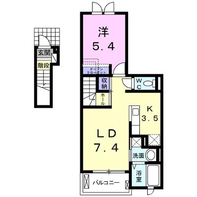 ヴィラージュ青の森 203【管理NO：1-023549401-02030】 ★家具家電は申し込み後に搬入します 2026年09月中旬入居可能の外観画像