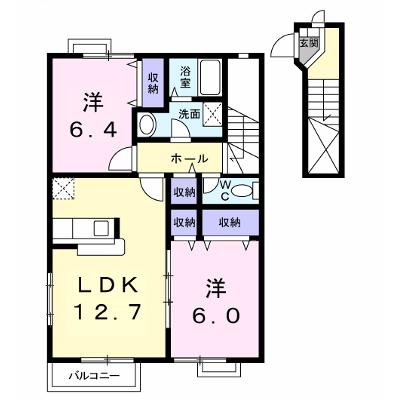 エルガーデン 205【管理NO：1-010792801-02040】 ★家具家電は申し込み後に搬入します 2026年07月中旬入居可能の外観画像