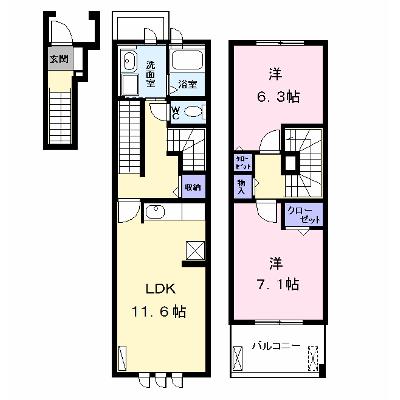 セント　グレイス 205【管理NO：1-015750501-02040】 ★家具家電は申し込み後に搬入します★の外観画像