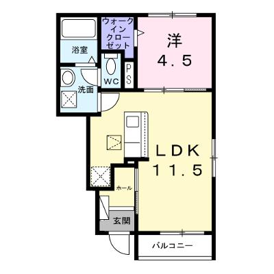 ヒカルサ江南宮後 106【管理NO：1-028665301-01050】 ★家具家電は申し込み後に搬入します★ ★2026年10月上旬入居可能★の外観画像