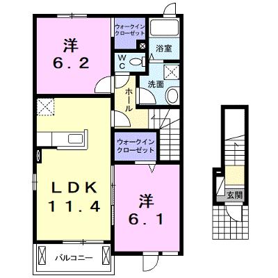 コッティ楠Ⅰ 201【管理NO：1-019182701-02010】 ★家具家電は申し込み後に搬入します 2026年08月下旬入居可能の外観画像
