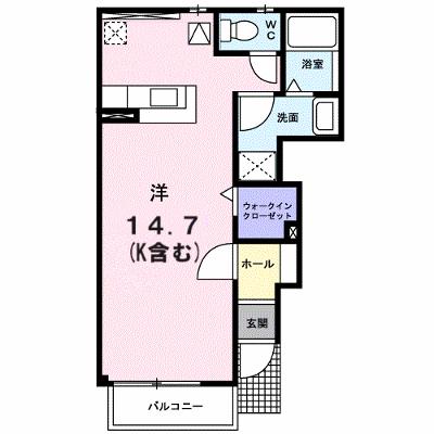 プリムローズ 102【管理NO：1-014274801-01020】 ★家具家電は申し込み後に搬入します 2026年08月下旬入居可能の外観画像