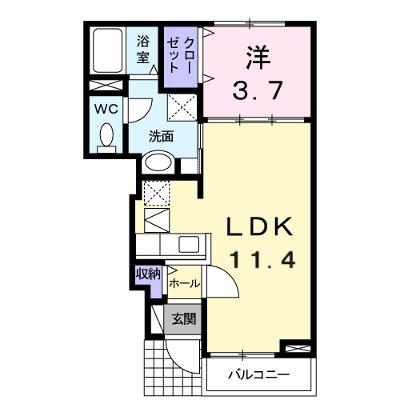 アレグリアⅠ棟 103【管理NO：1-016138601-01030】 ★家具家電は申し込み後に搬入します★ ★2026年09月下旬入居可能★の外観画像