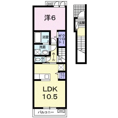 レヤリーライフⅡ 205【管理NO：1-018900502-02040】 ★家具家電は申し込み後に搬入します★の外観画像