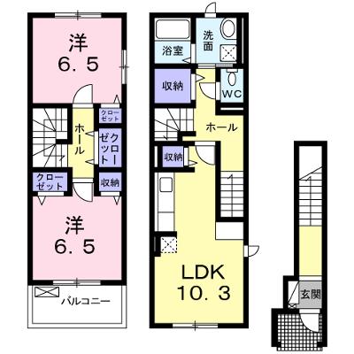 リヴェール　コートⅡ 208【管理NO：1-018115902-02080】 ★家具家電は申し込み後に搬入します★の外観画像