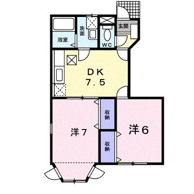 パークサイドⅡ 103【管理NO：1-007463902-01030】 ★家具家電は申し込み後に搬入します★の外観画像