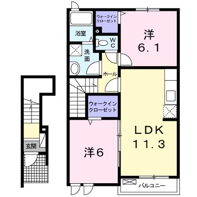 ザ　サニーヴィラ　箸蔵 202【管理NO：1-016863001-02020】 ★家具家電は申し込み後に搬入します 2026年08月中旬入居可能の外観画像