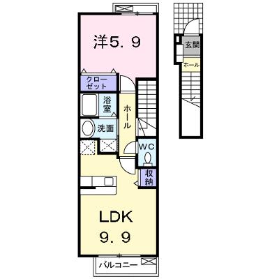 ブルートレイン篠原　Ａ 203【管理NO：1-013952001-02030】 ★家具家電は申し込み後に搬入します 2026年08月下旬入居可能の外観画像