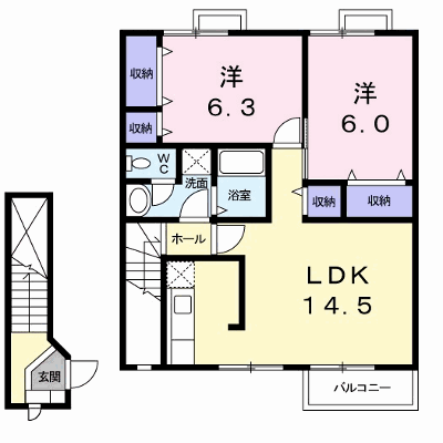 カサ　モデルナ　Ⅱ 202【管理NO：1-011640702-02020】 ★家具家電は申し込み後に搬入します★の外観画像
