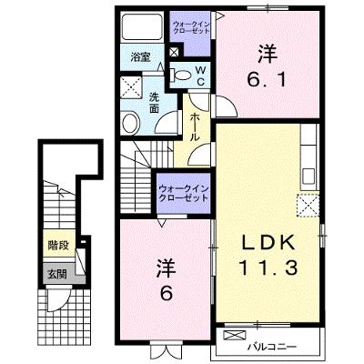 エスポア　トロワ 204【管理NO：1-015194001-02040】 ★家具家電は申し込み後に搬入します 2026年08月中旬入居可能の外観画像