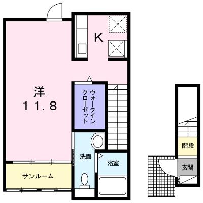 ガーデンハウスＭ　Ｂ 206【管理NO：1-020717401-02060】 ★家具家電は申し込み後に搬入します 2026年08月中旬入居可能の外観画像