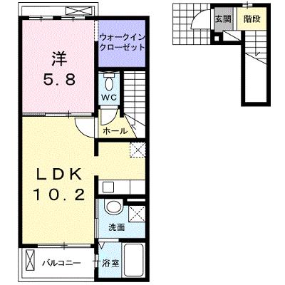カーサ・プリート 202【管理NO：1-018281801-02020】 ★家具家電は申し込み後に搬入します★ ★2026年10月上旬入居可能★の外観画像