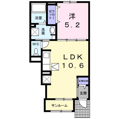 カーサ・フェリーチェ　Ａ 102【管理NO：1-024253301-01020】 ★家具家電は申し込み後に搬入します★の外観画像