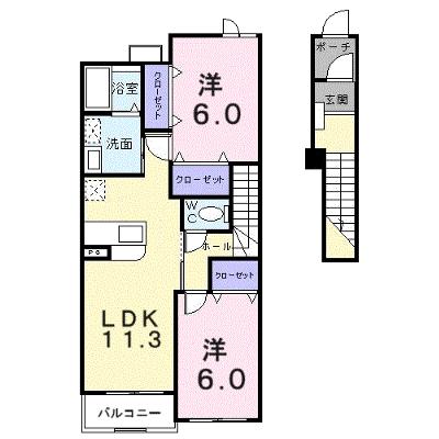 カーゼ・コナフェットＢ 203【管理NO：1-013937702-02030】 ★家具家電は申し込み後に搬入します 2026年08月下旬入居可能の外観画像