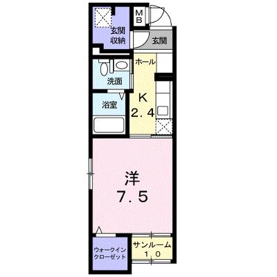 サンリット　Ⅱ 103【管理NO：1-020731701-01030】 ★家具家電は申し込み後に搬入します★の外観画像