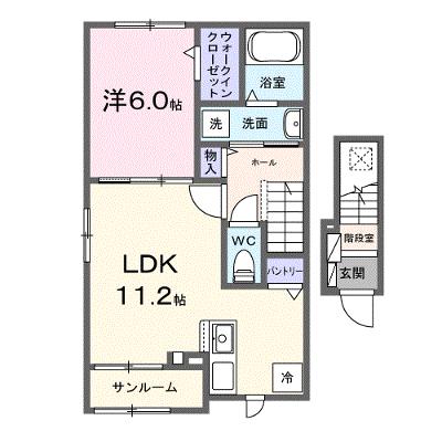 オリヴィエ 201【管理NO：1-028024501-02010】 ★家具家電は申し込み後に搬入します★ ★2026年11月上旬入居可能★の外観画像