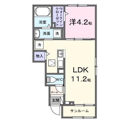 オリヴィエ 103【管理NO：1-028024501-01030】 ★家具家電は申し込み後に搬入します★ ★2026年11月上旬入居可能★の外観画像