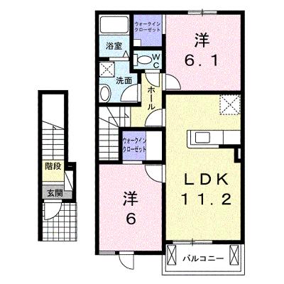 ル　ノアⅠ 202【管理NO：1-018197001-02020】 ★家具家電は申し込み後に搬入します★ ★2026年08月下旬入居可能★の外観画像