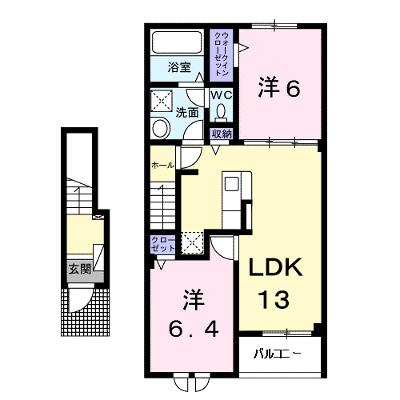 ソレイユ　Ｂ 202【管理NO：1-026762202-02020】 ★家具家電は申し込み後に搬入します 2026年08月中旬入居可能の外観画像
