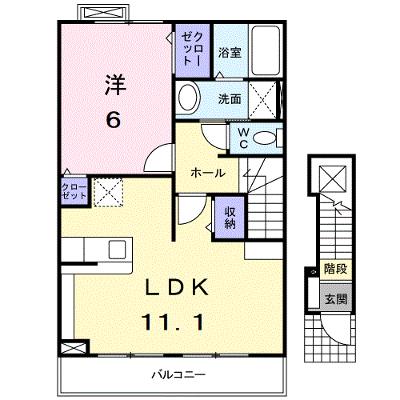 サン・フィオーレ 202【管理NO：1-014761301-02020】 ★家具家電は申し込み後に搬入します★ ★2026年09月上旬入居可能★の外観画像