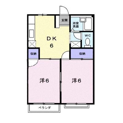 エルディムどいＢ 202【管理NO：1-003778902-02020】 ★家具家電は申し込み後に搬入します 2026年08月中旬入居可能の外観画像