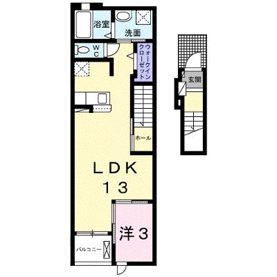 エスペランサ　Ⅰ 202【管理NO：1-026208301-02020】 ★家具家電は申し込み後に搬入します★ ★2026年08月下旬入居可能★の外観画像