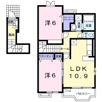 カーサ・プラシードＢ 201【管理NO：1-013795502-02010】 ★家具家電は申し込み後に搬入します 2026年08月上旬入居可能の外観画像