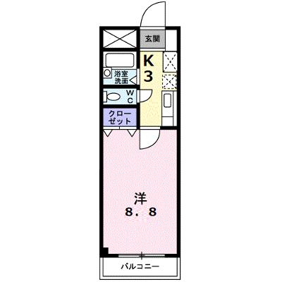 パークサイド 204【管理NO：1-010311101-02040】 ★家具家電は申し込み後に搬入します 2026年08月下旬入居可能の外観画像