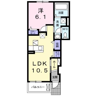 カーサ　ルピナス　Ⅰ 102【管理NO：1-023961001-01020】 ★家具家電は申し込み後に搬入します 2026年08月中旬入居可能の外観画像