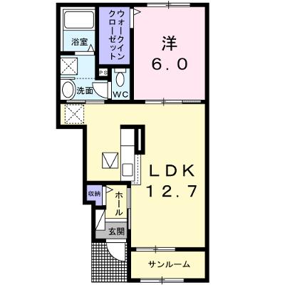シエル　エ　ペシェ　Ⅰ 102【管理NO：1-026356601-01020】 ★家具家電は申し込み後に搬入します 2026年07月中旬入居可能の外観画像