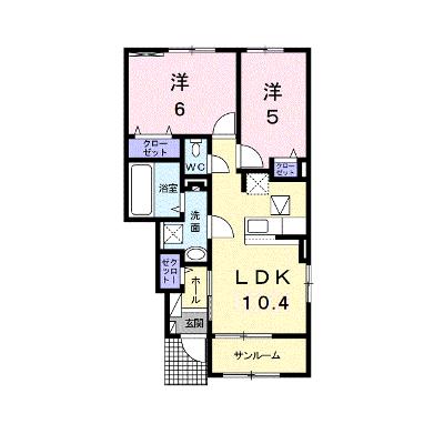 グランディール願成寺Ａ 105【管理NO：1-025474301-01040】 ★家具家電は申し込み後に搬入しますの外観画像