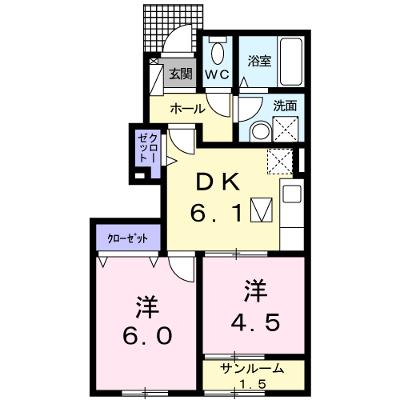 メゾン・ド・シャンブル 102【管理NO：1-021249801-01020】 ★家具家電は申し込み後に搬入します 2026年08月下旬入居可能の外観画像