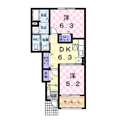 ラミーズ　アヴェニュー 103【管理NO：1-015615201-01030】 ★家具家電は申し込み後に搬入しますの外観画像