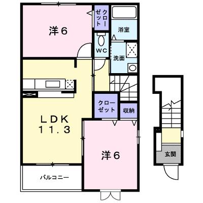 スプリングパーク 203【管理NO：1-015116101-02030】 ★家具家電は申し込み後に搬入します★ ★2026年08月下旬入居可能★の外観画像