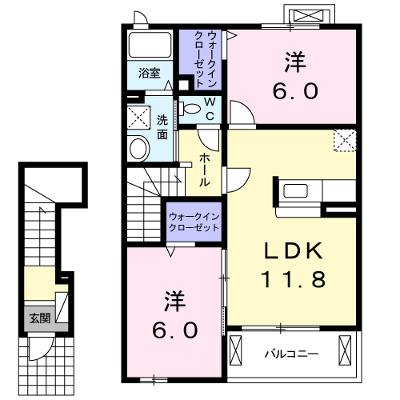 エアリー・ハウスⅠ 202【管理NO：1-014667801-02020】 ★家具家電は申し込み後に搬入します★の外観画像