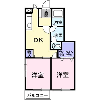 ア・ラ・モードＯＧＵＲＡＪＩ 103【管理NO：1-009779301-01030】 ★家具家電は申し込み後に搬入します★の外観画像